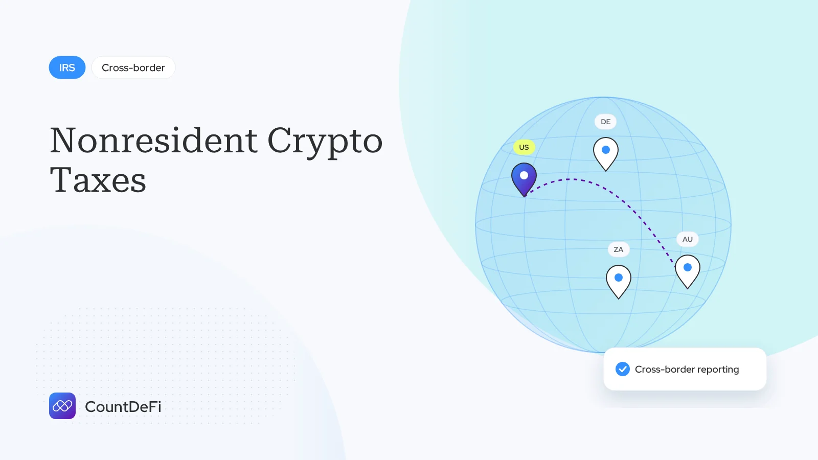 Cover illustration for: Nonresident Crypto Taxes: W-8BEN, 1099-DA and US Gains