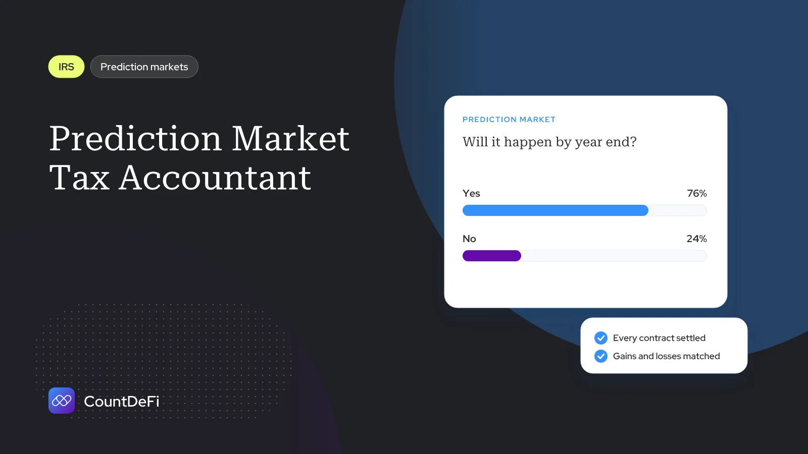 Cover illustration for: Prediction Market Tax Accountant: Who Reconciles Polymarket and Kalshi?