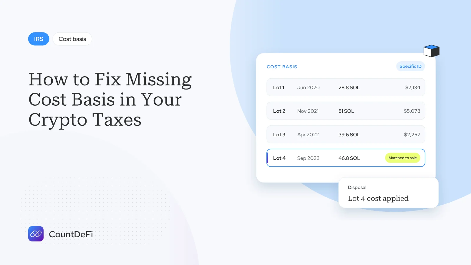 Cover illustration for: How to Fix Missing Cost Basis in Your Crypto Taxes