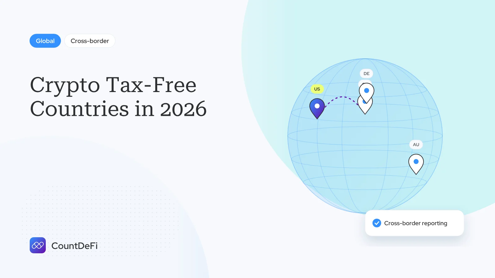 Cover illustration for: Crypto Tax-Free Countries in 2026
