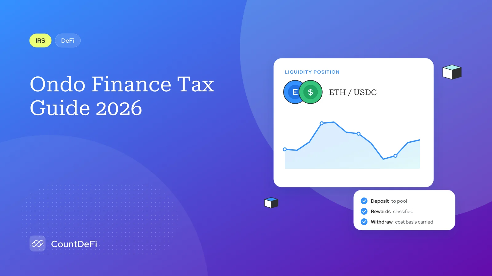 Cover illustration for: Ondo Finance Tax Guide 2026