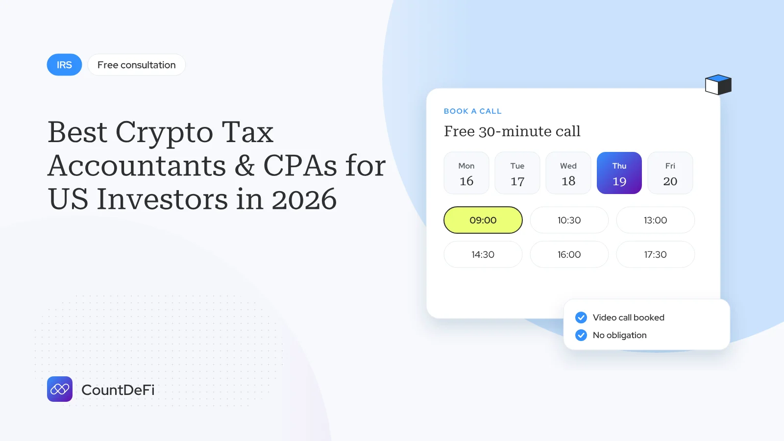 Cover illustration for: Best Crypto Tax Accountants & CPAs for US Investors in 2026