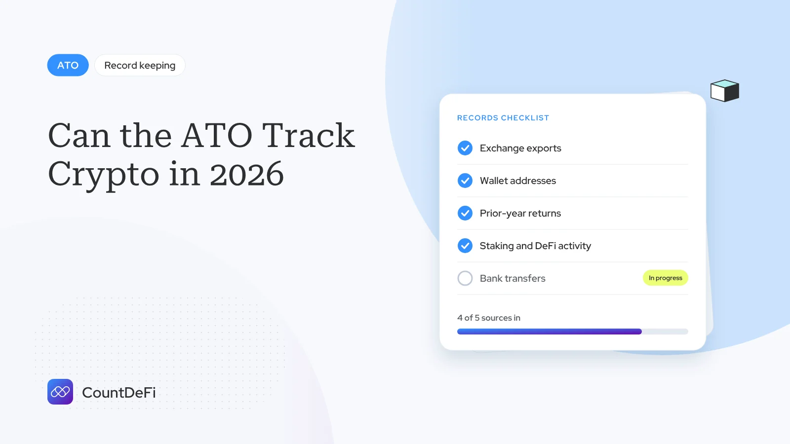 Cover illustration for: Can the ATO Track Crypto in 2026 | Australia Guide