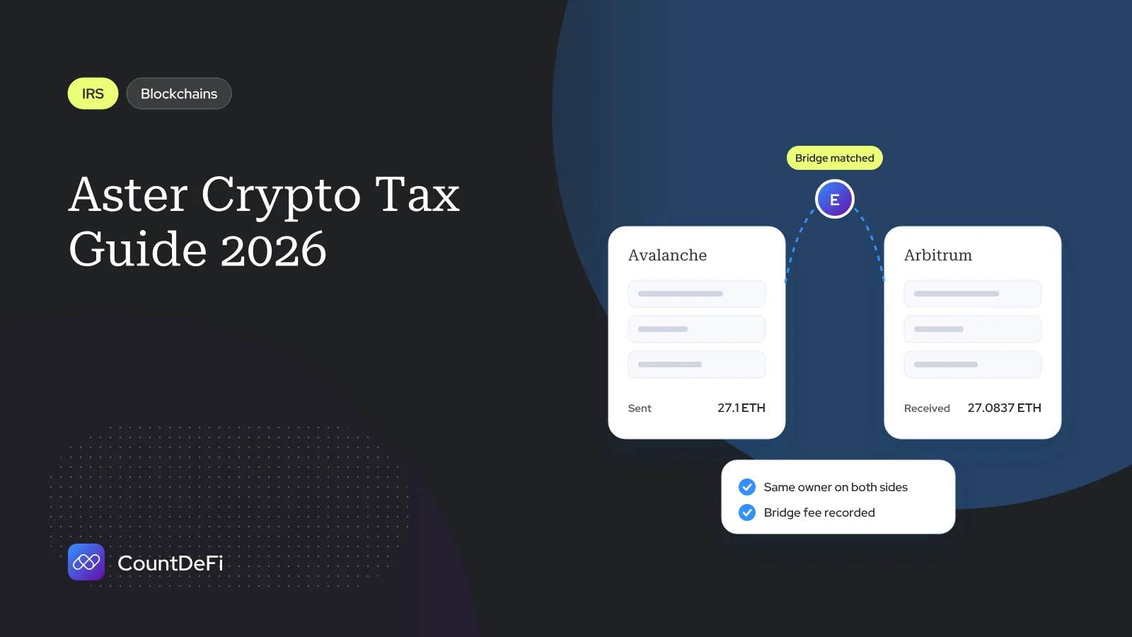Cover illustration for: Aster Crypto Tax Guide 2026: How Is ASTER Taxed?