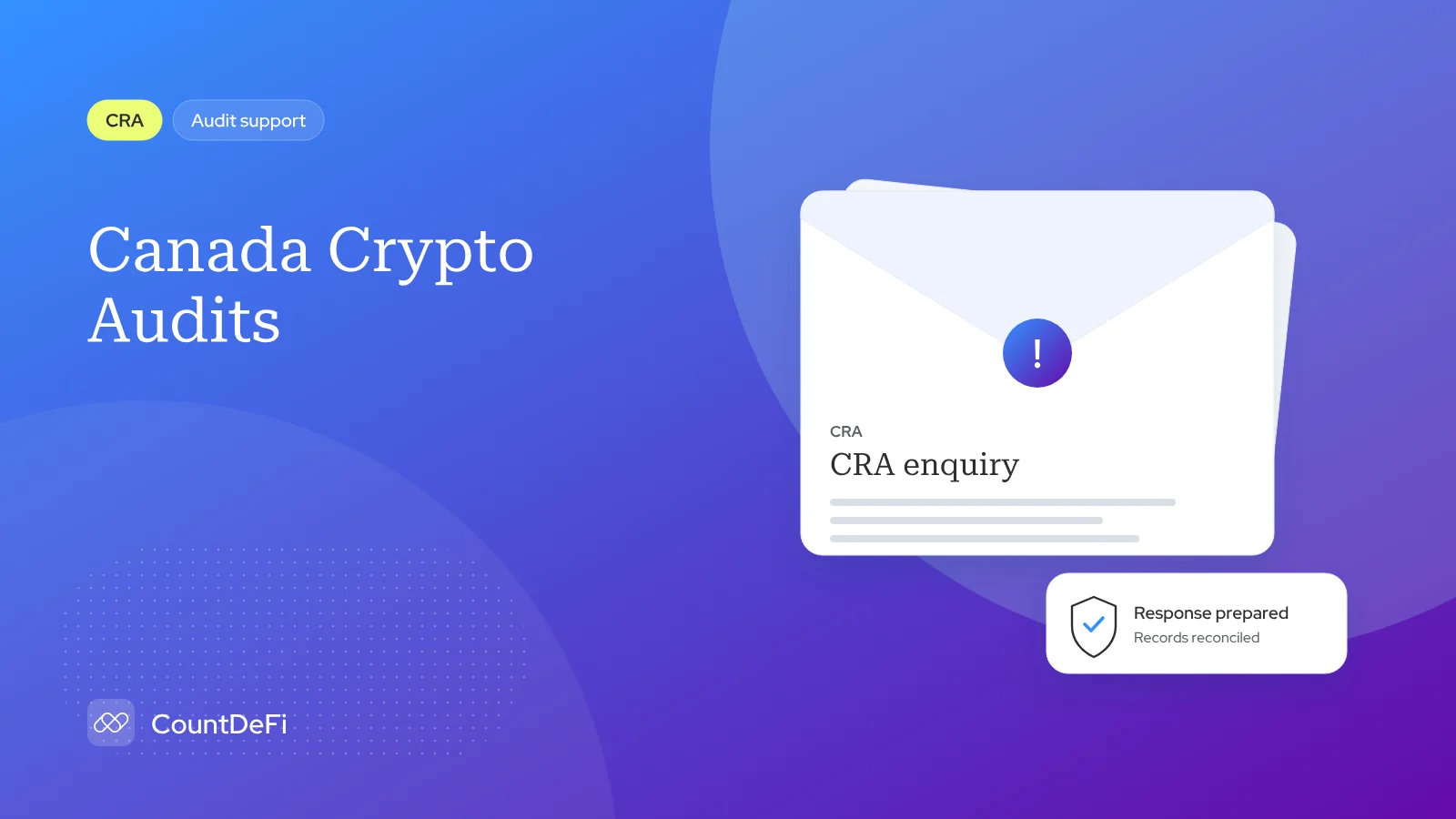 Cover illustration for: Canada Crypto Audits: How the CRA Tracks Crypto in 2026