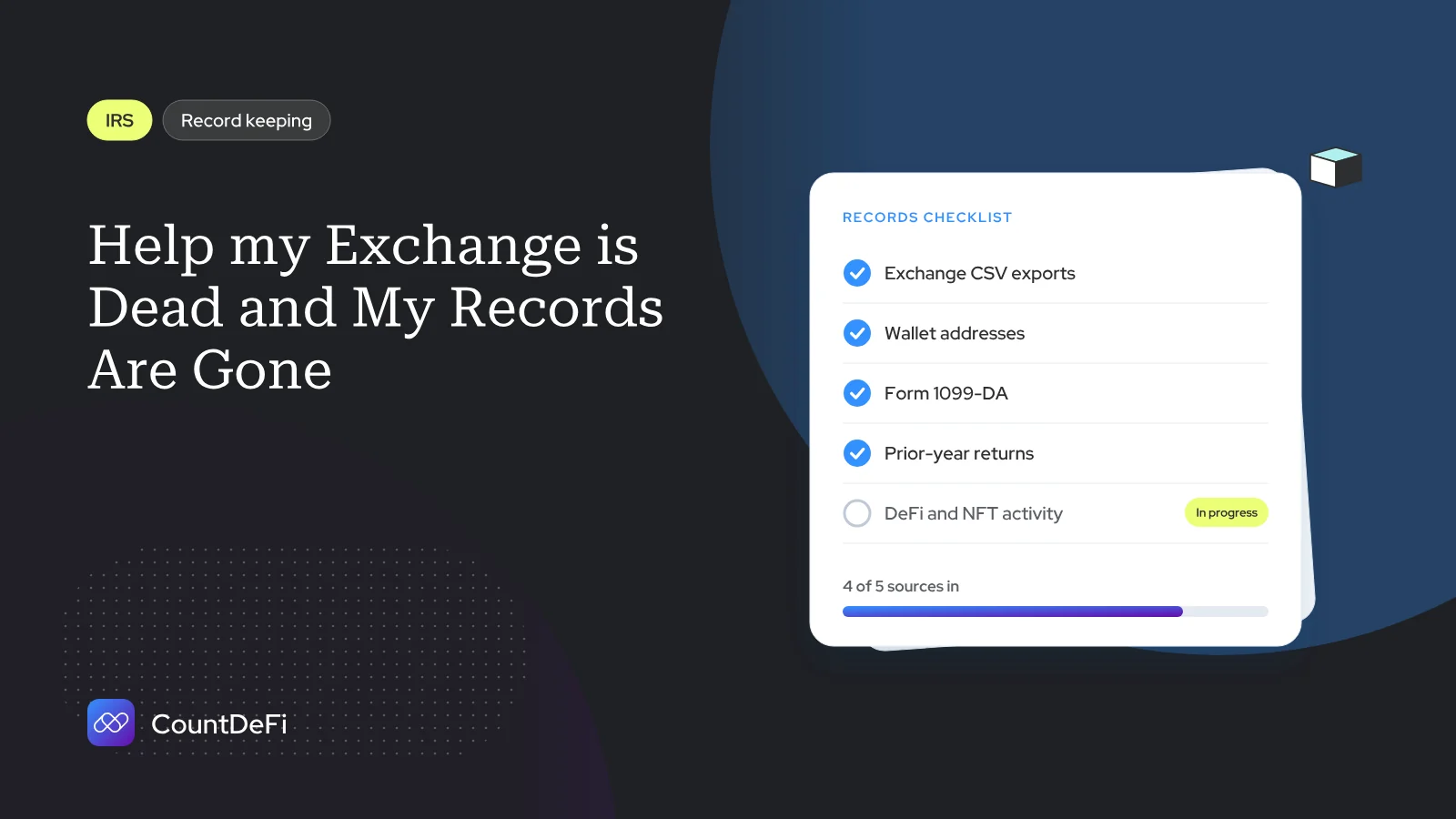 Cover illustration for: Help my Exchange is Dead and My Records Are Gone