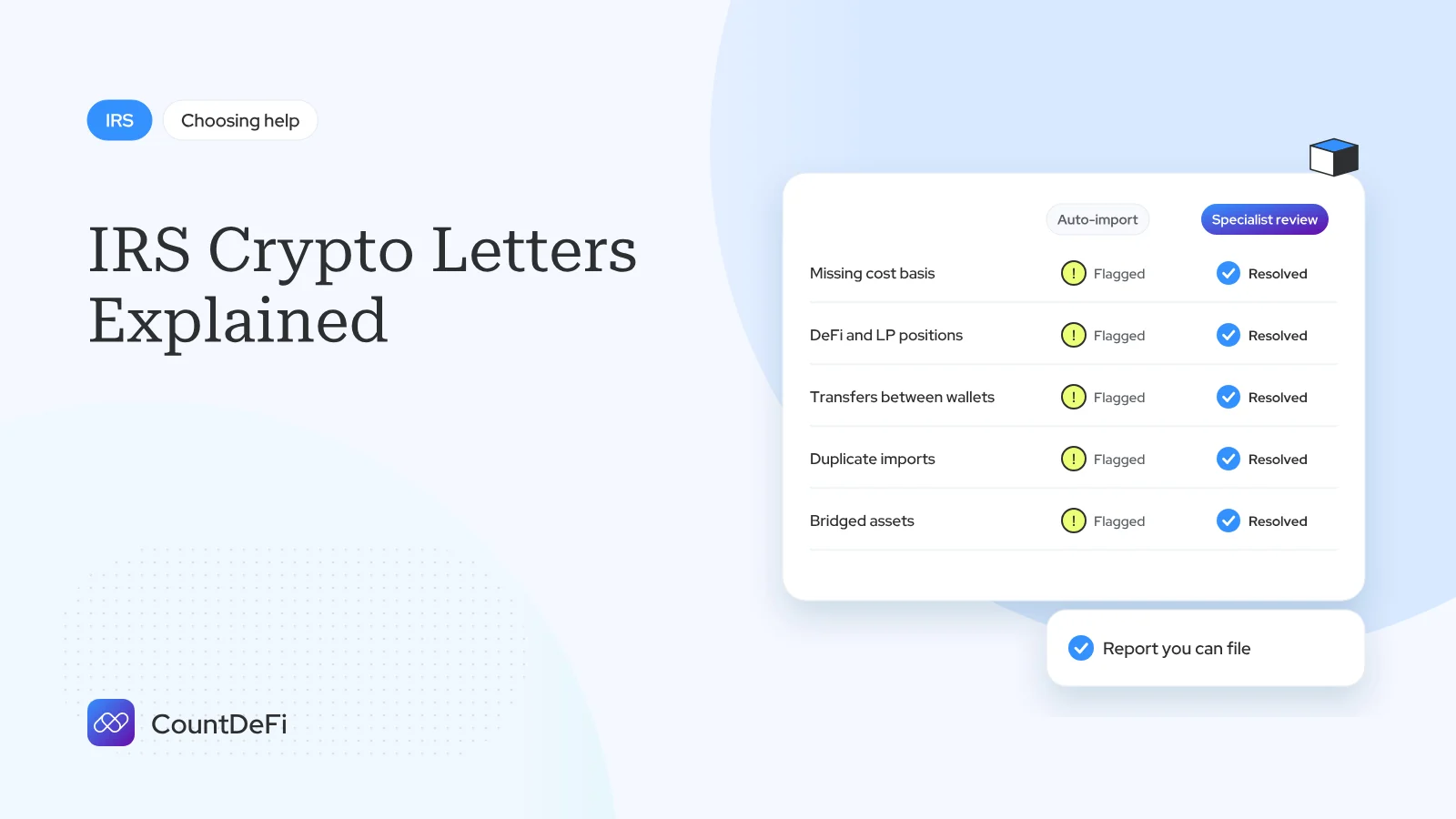 Cover illustration for: IRS Crypto Letters Explained: 6174, 6174-A, 6173 & CP2000 