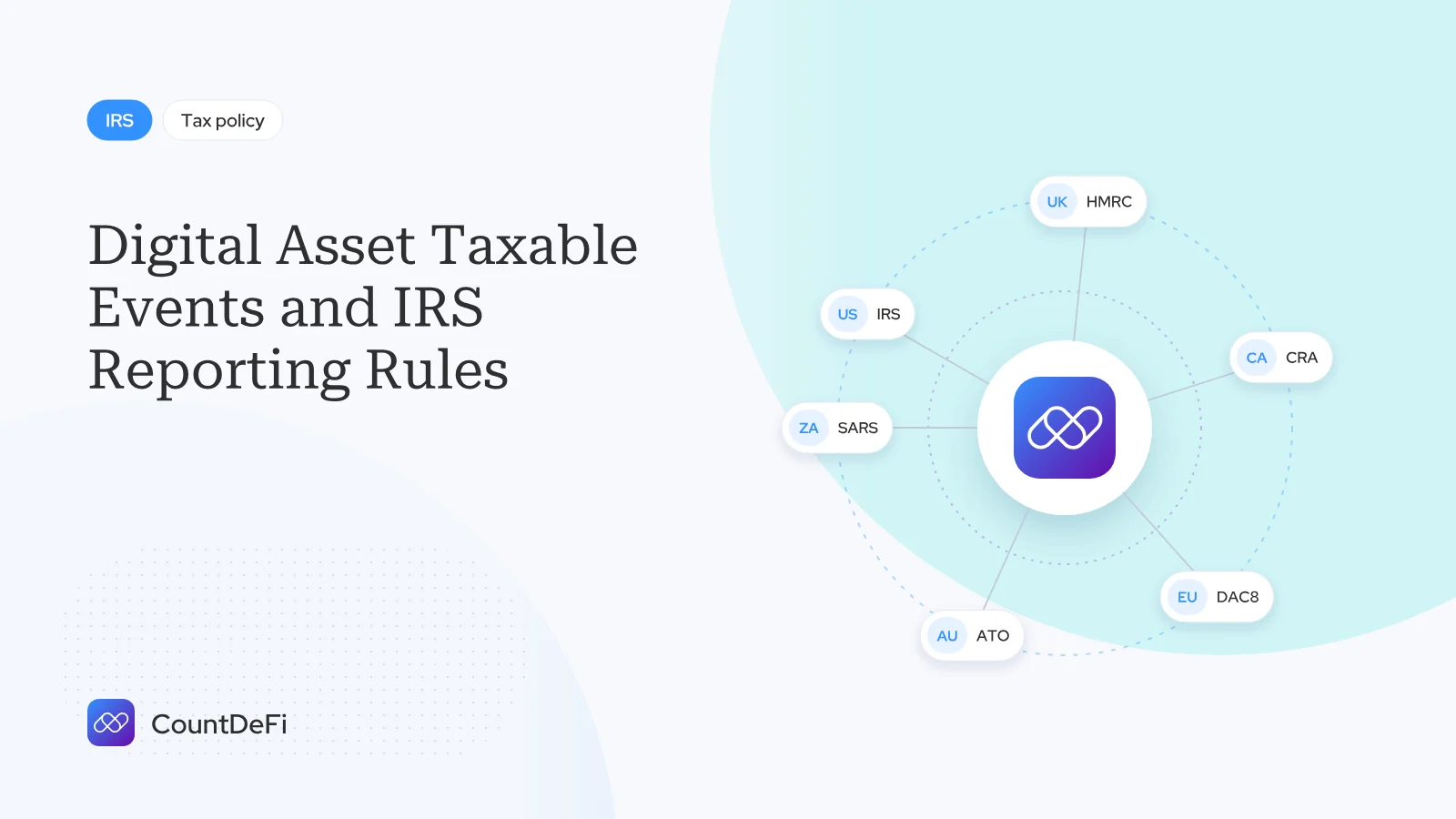Cover illustration for: Digital Asset Taxable Events and IRS Reporting Rules
