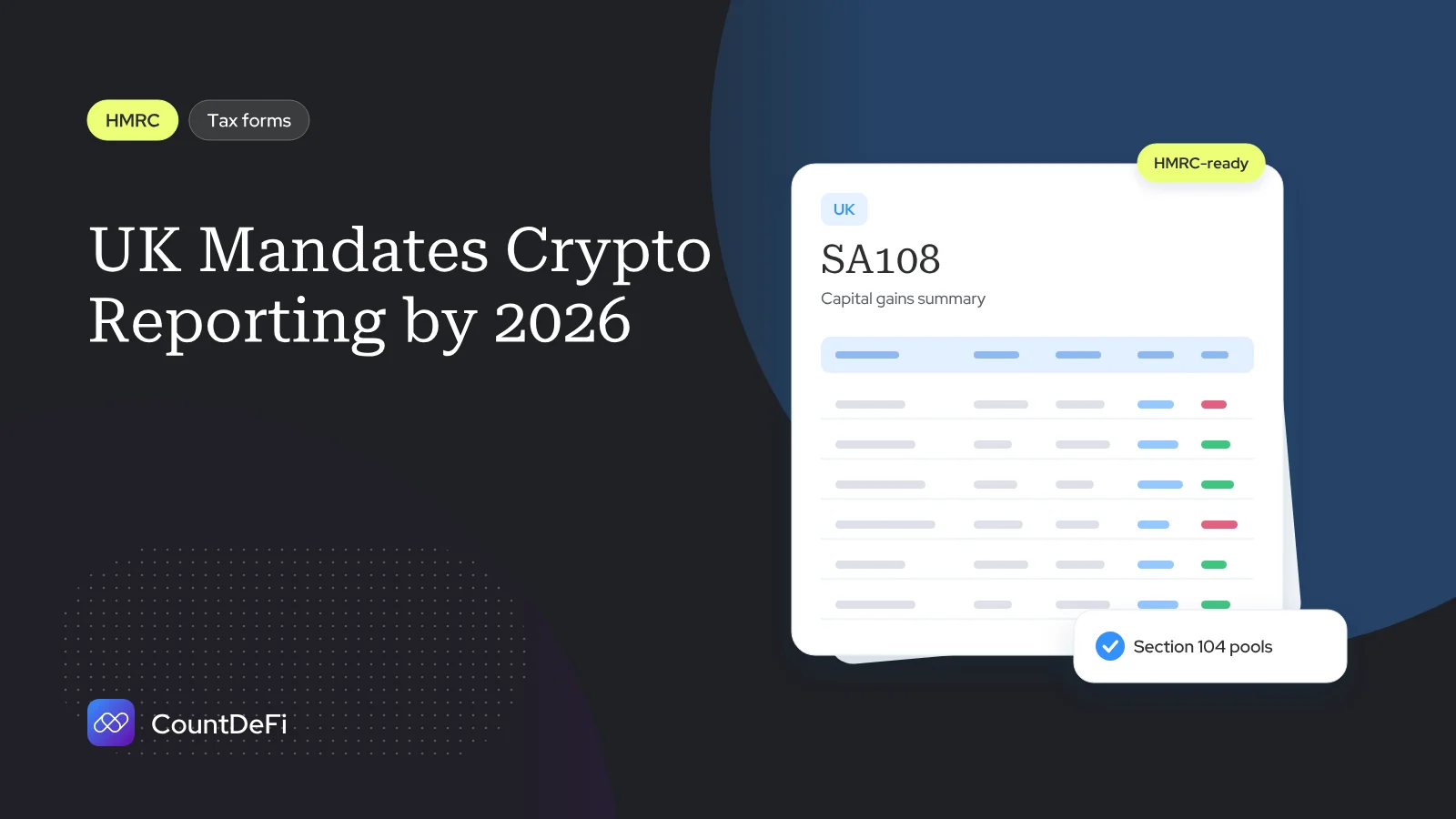 Cover illustration for: UK Mandates Crypto Reporting by 2026