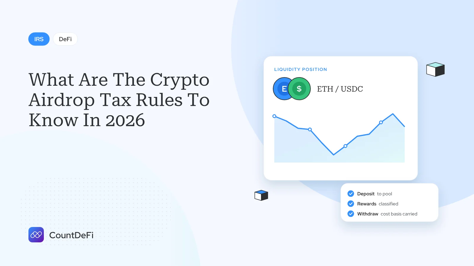 Cover illustration for: What Are The Crypto Airdrop Tax Rules To Know In 2026?