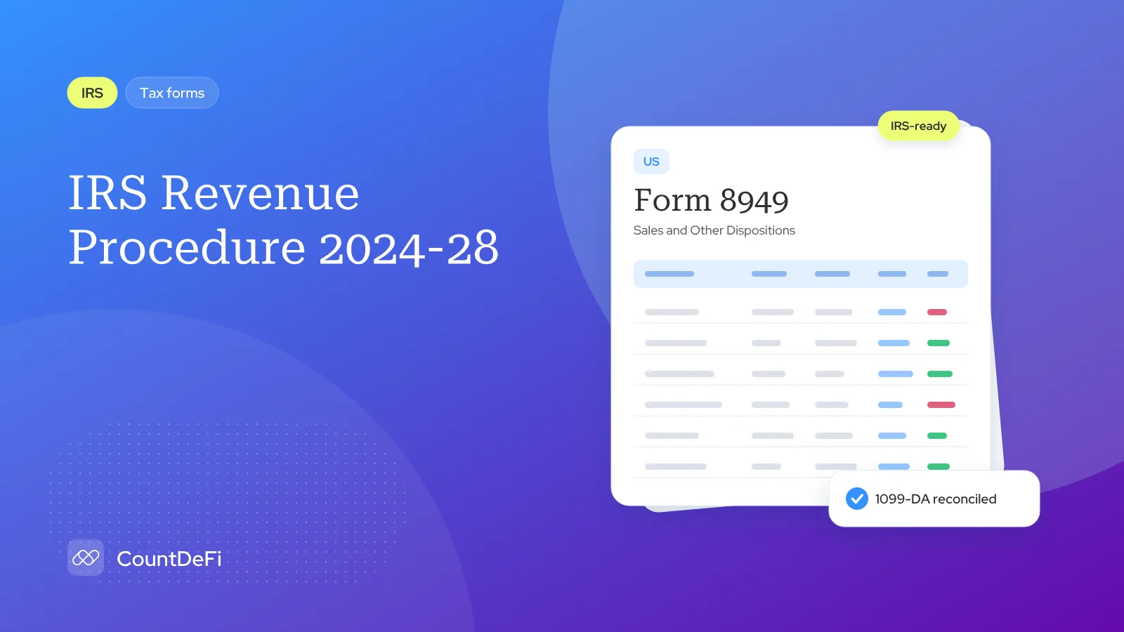 Cover illustration for: IRS Revenue Procedure 2024-28: Crypto Reporting Updates 2024