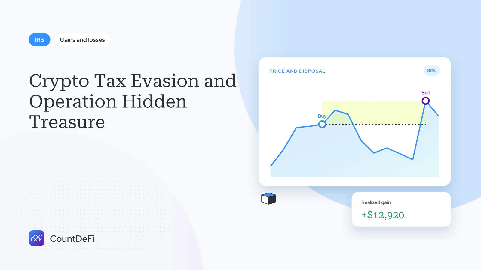 Cover illustration for: Crypto Tax Evasion and Operation Hidden Treasure