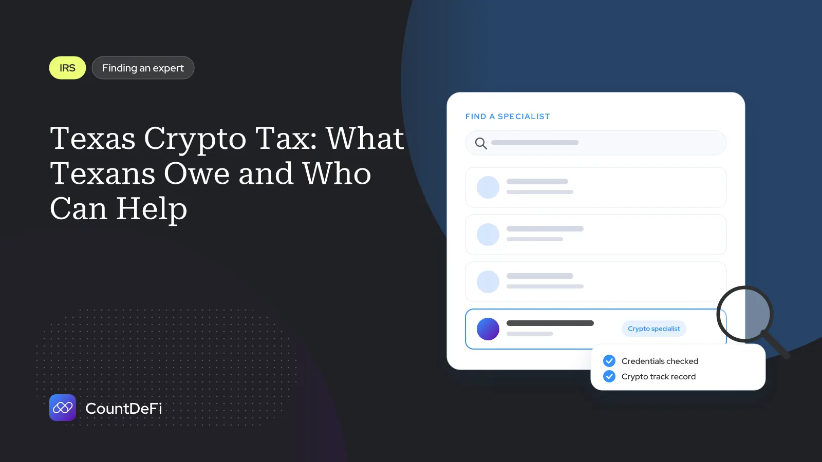 Cover illustration for: Texas Crypto Tax: What Texans Owe and Who Can Help