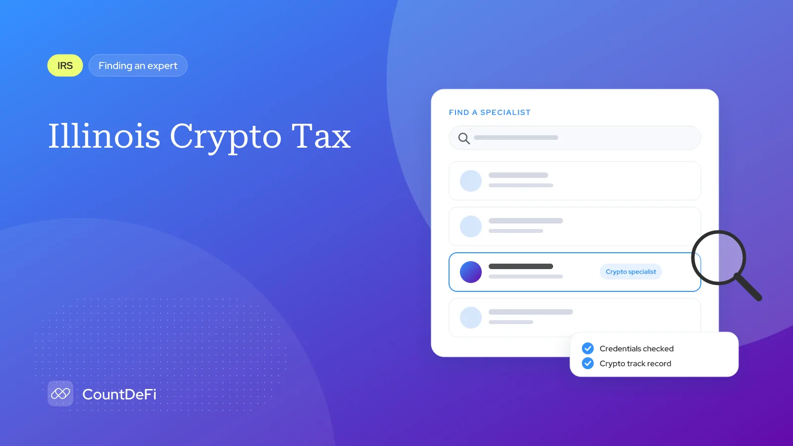 Cover illustration for: Illinois Crypto Tax: The Flat Rate and Who Can Help