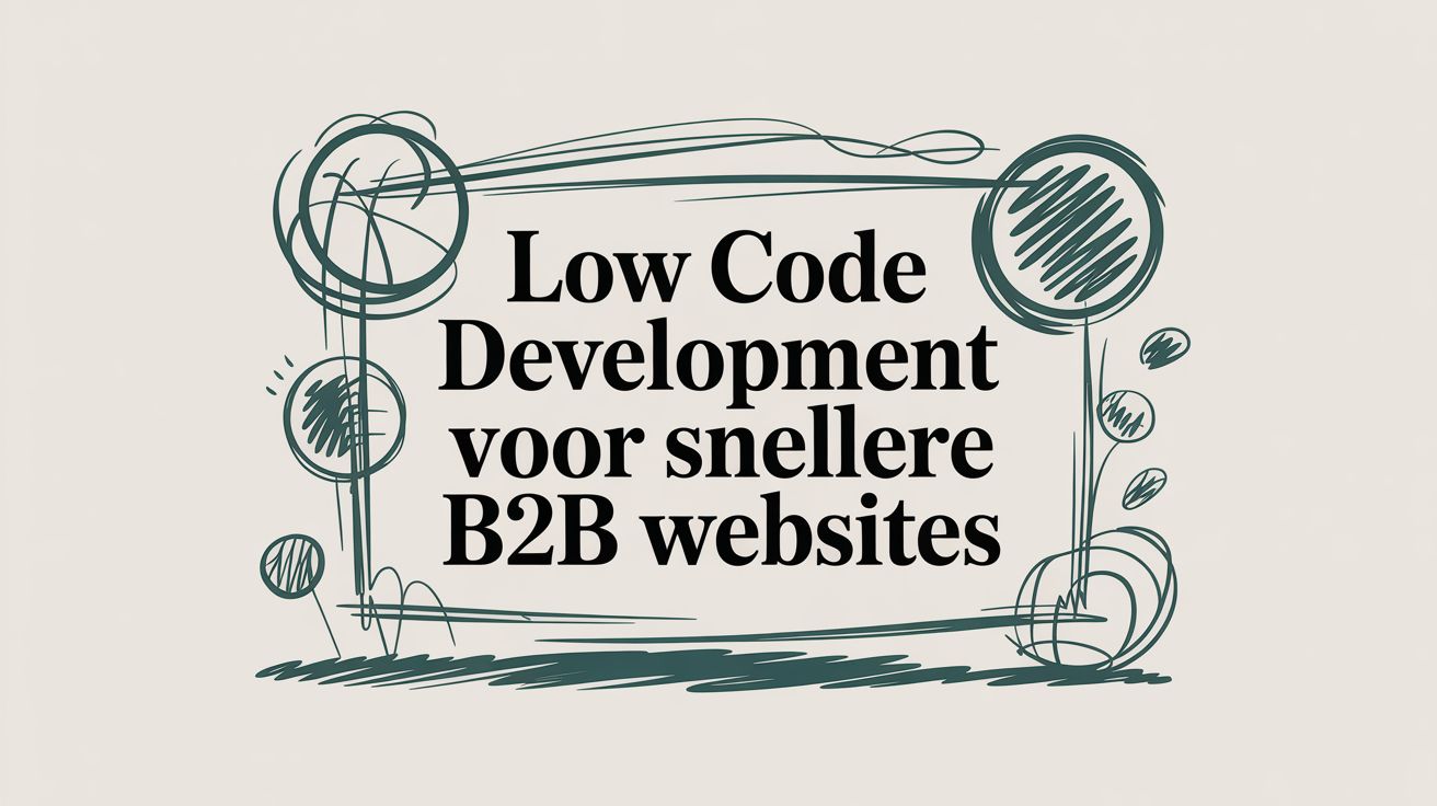 "Low-code development voor snellere B2B website"