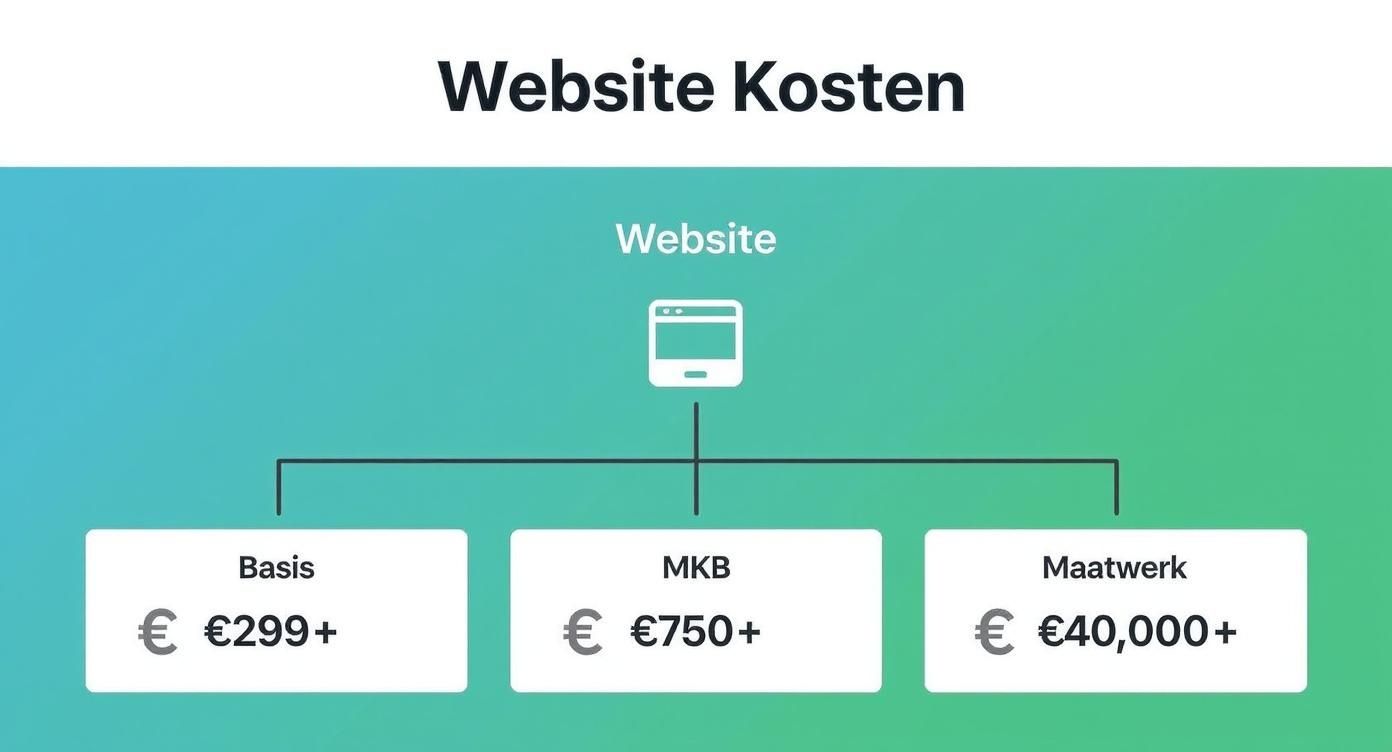Infographic about professionele website laten maken kosten