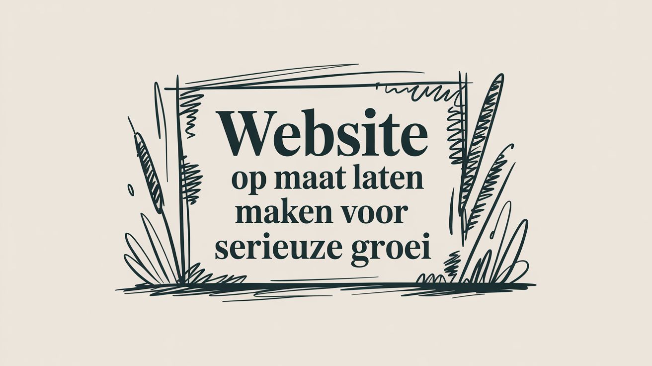 Image met de tekst: "Website op maat maken? Zo pak je dat serieus aan"