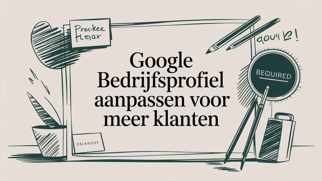 Image met de tekst: Je Google Bedrijfsprofiel aanpassen voor meer klanten