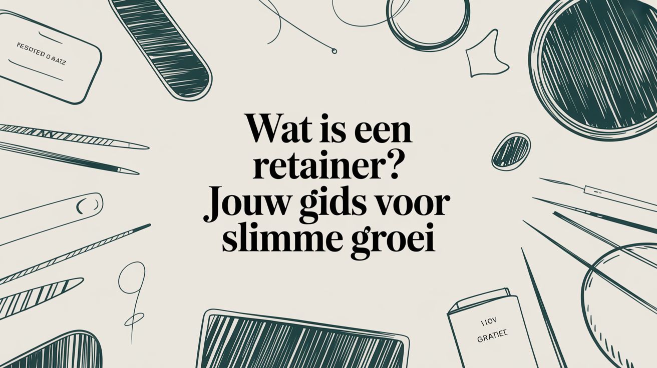 Image met de tekst: "Wat is een retainer? Jouw gids voor slimme groei"