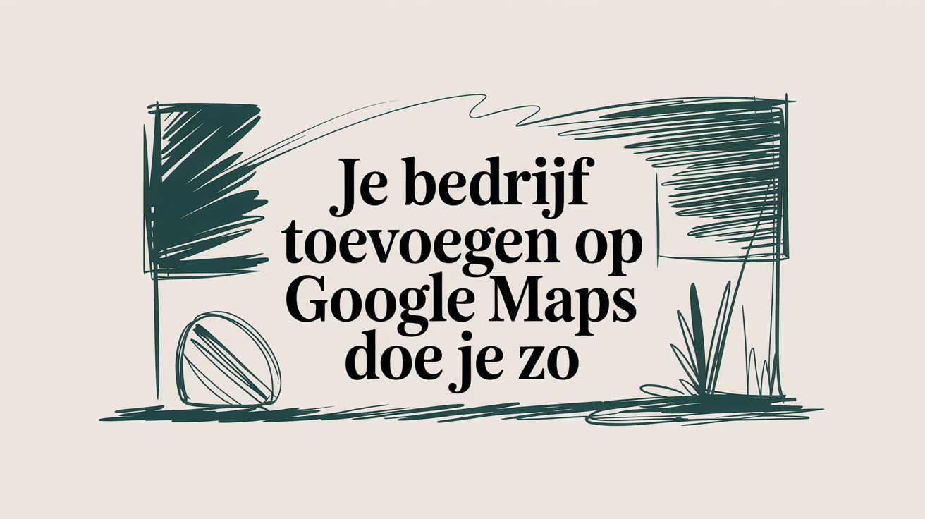 Image met de tekst: Je bedrijf toevoegen op Google Maps? Zo doe je dat 