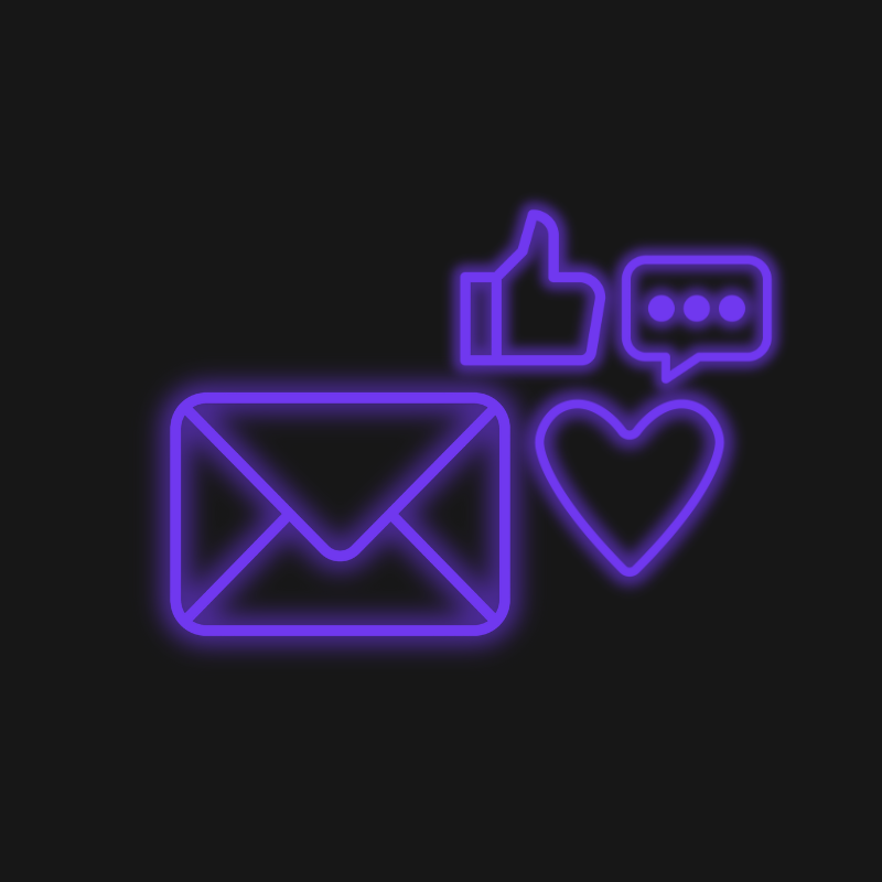 Graphic of email and social media campaigns that build customer engagement and loyalty.