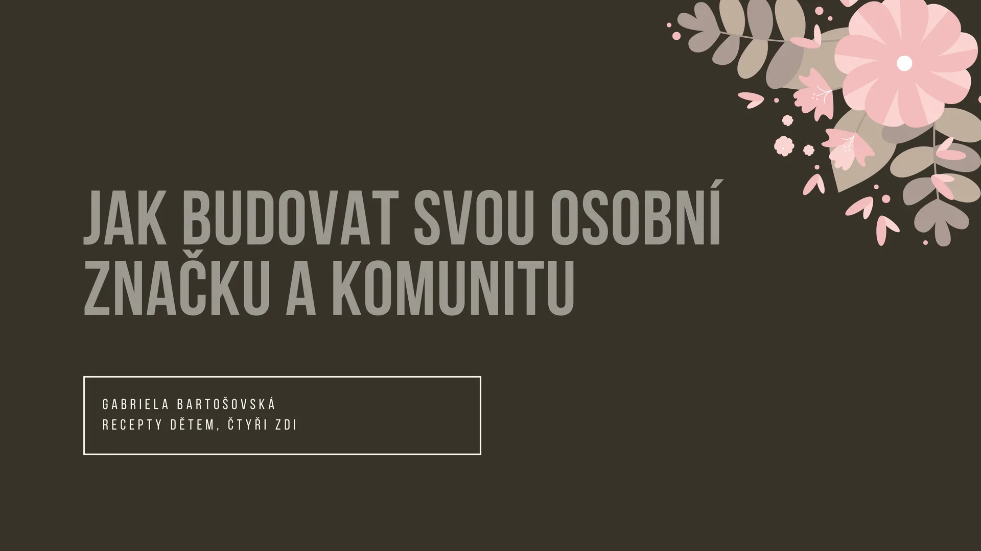 přednáška blogerfest