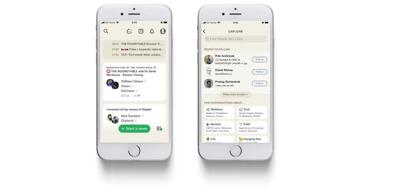 Místnosti v Clubhousu