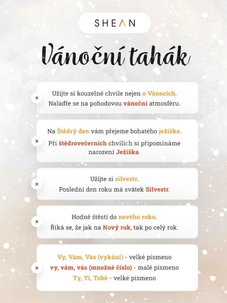 vánoční tahák