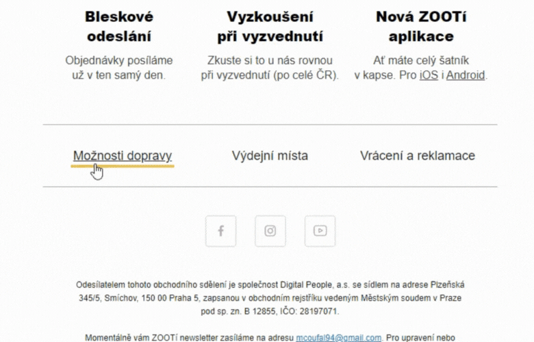 příklad interkativních tlačítek od zootu