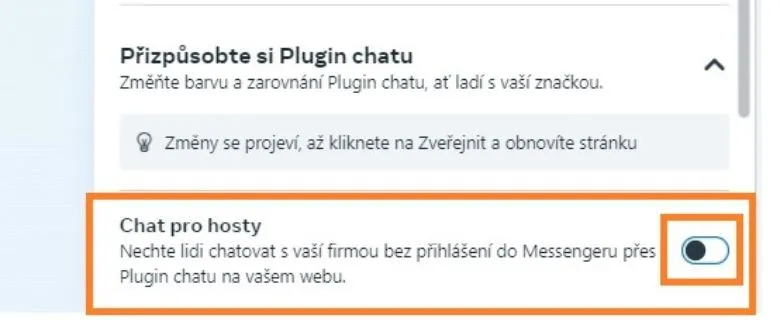 Chat pro hosty Messenger