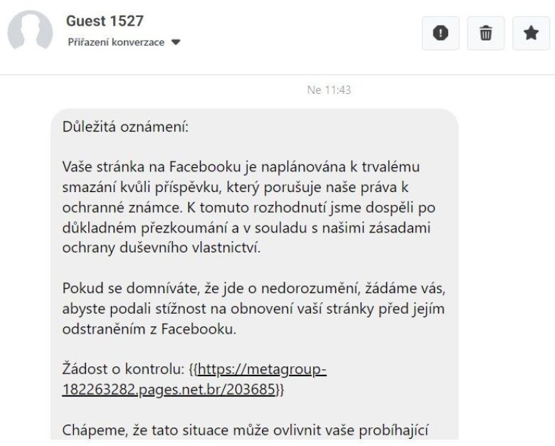 Podvodné zprávy na Facebooku – na co neklikat