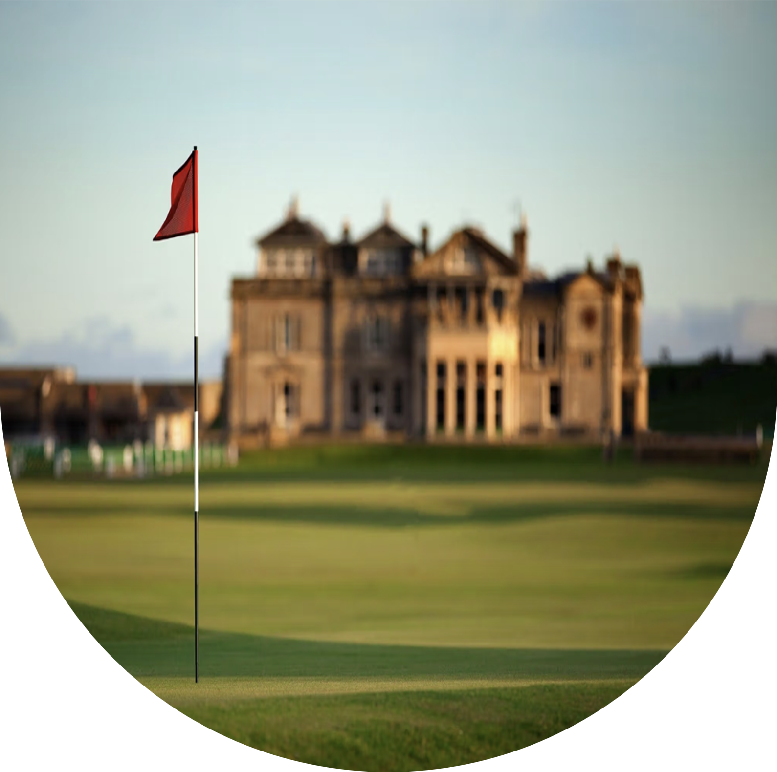 Shield emblem with text UK & Ireland Best Courses.