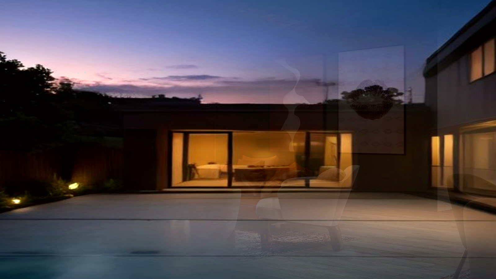Editorial diagram of one Encino house with a single design-build team versus a split architect and contractor handoff