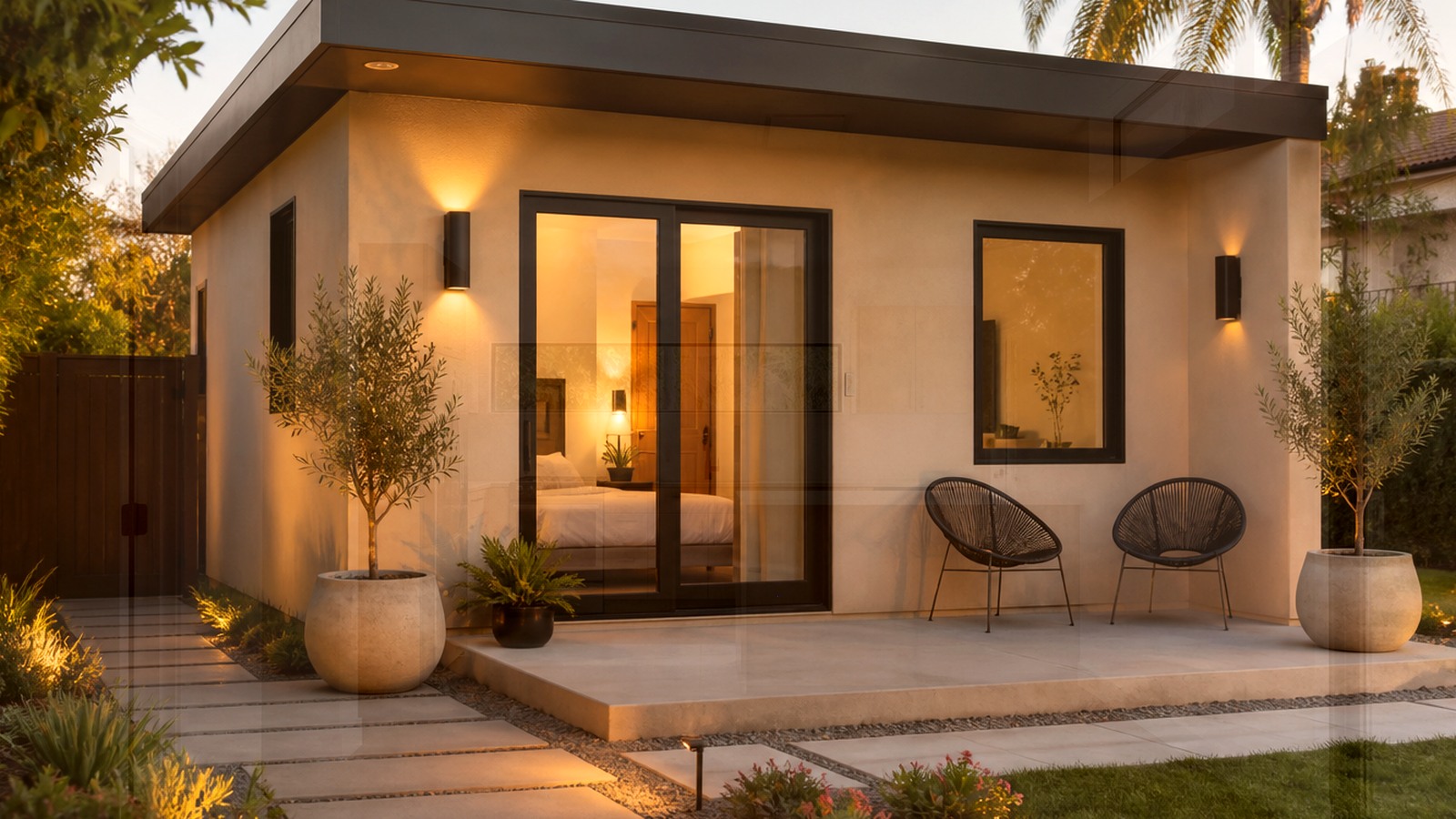 Editorial diagram of one Encino house with a single design-build team versus a split architect and contractor handoff