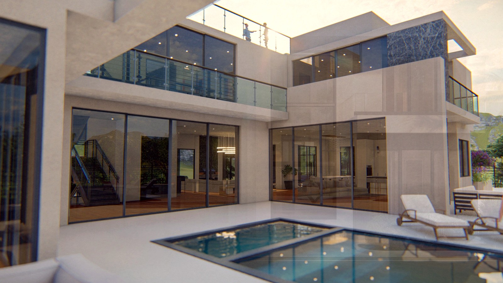 Editorial diagram of one Encino house with a single design-build team versus a split architect and contractor handoff