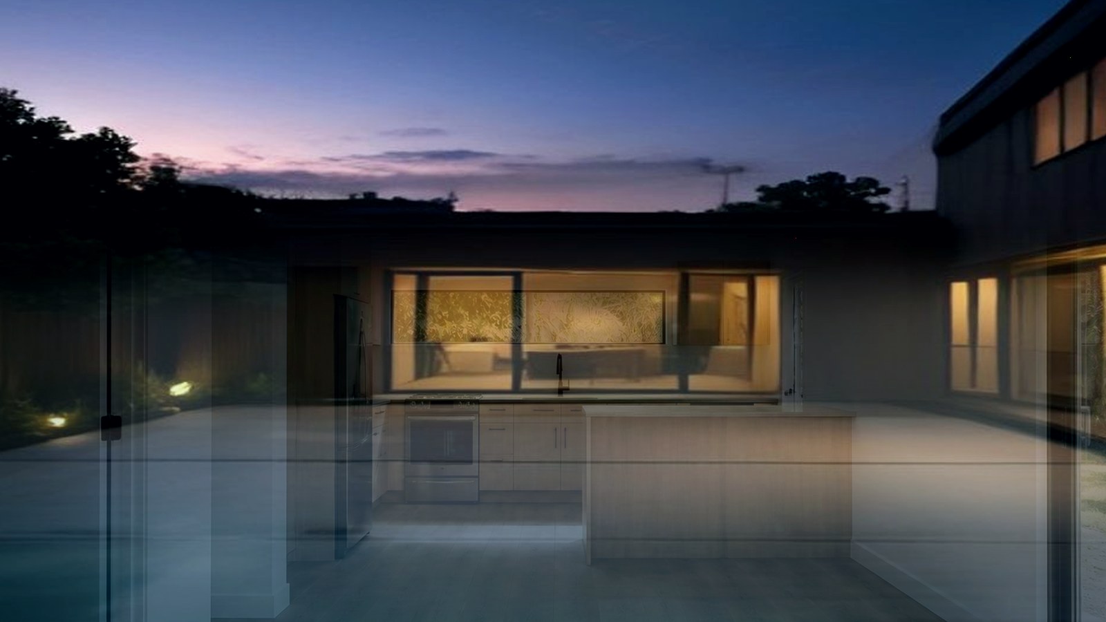 Editorial diagram of one Encino house with a single design-build team versus a split architect and contractor handoff