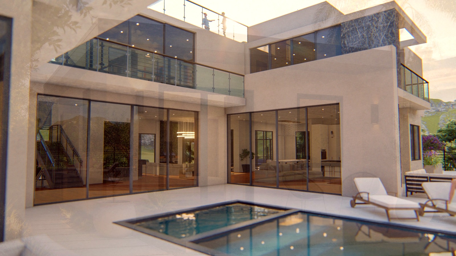 Editorial diagram of one Encino house with a single design-build team versus a split architect and contractor handoff