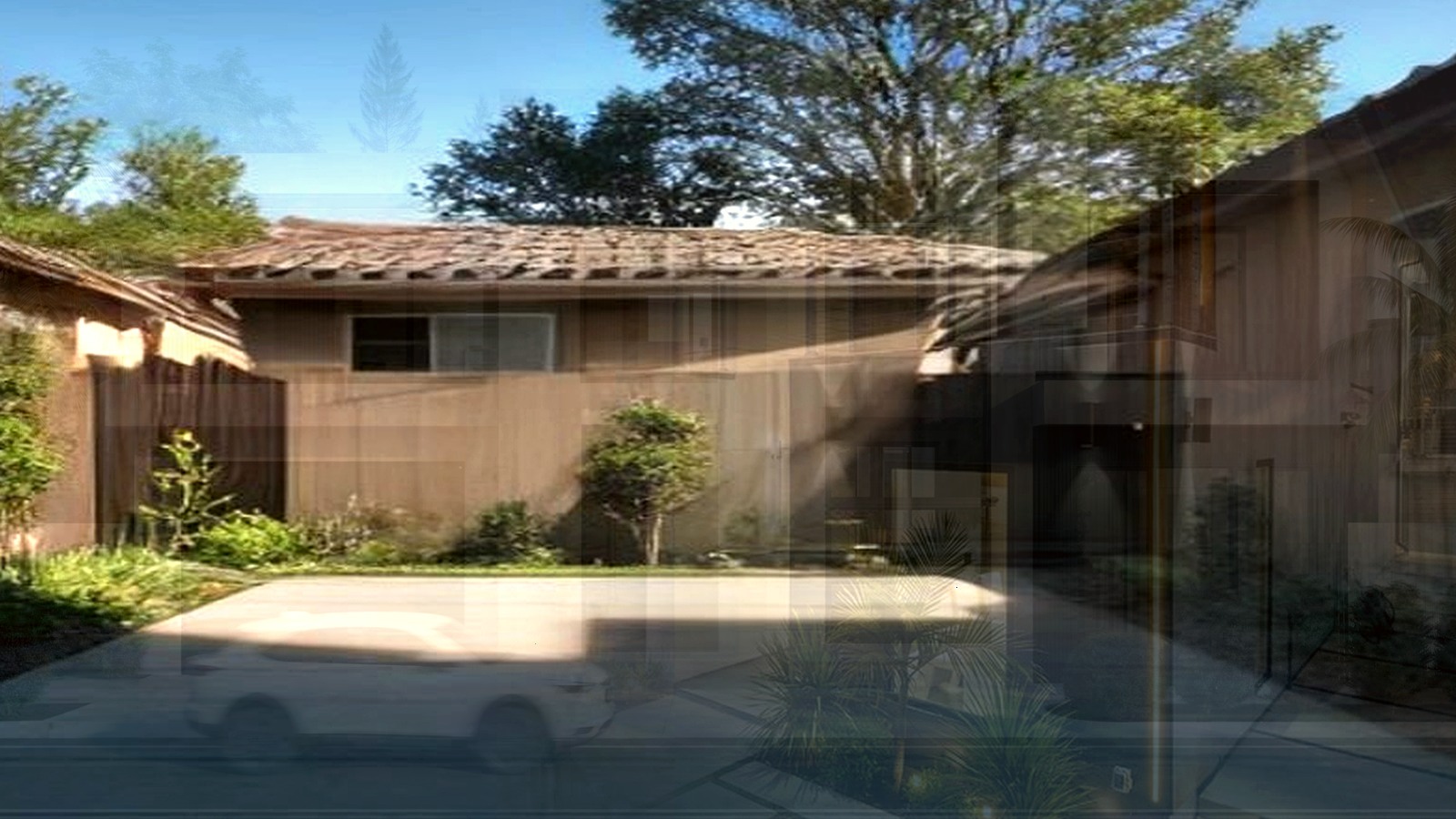 Editorial diagram of one Encino house with a single design-build team versus a split architect and contractor handoff