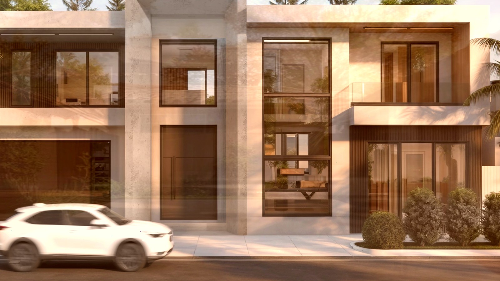 Editorial diagram of one Encino house with a single design-build team versus a split architect and contractor handoff