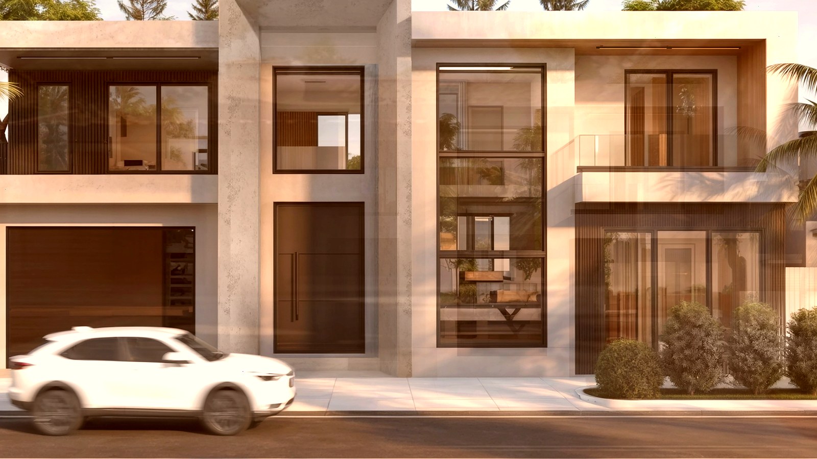 Editorial diagram of one Encino house with a single design-build team versus a split architect and contractor handoff
