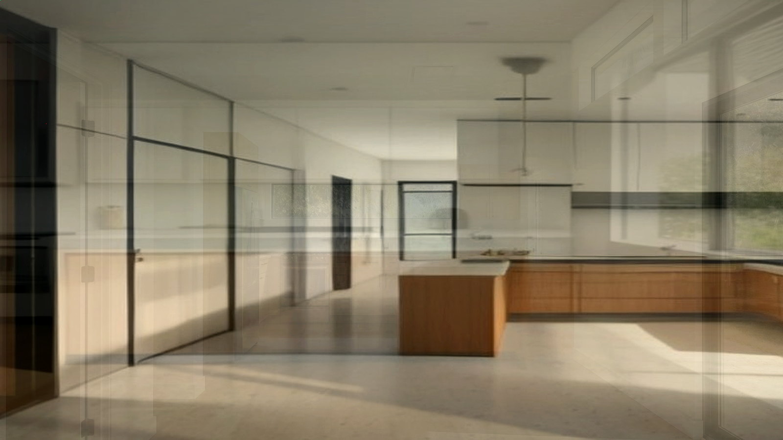 Editorial diagram of one Encino house with a single design-build team versus a split architect and contractor handoff