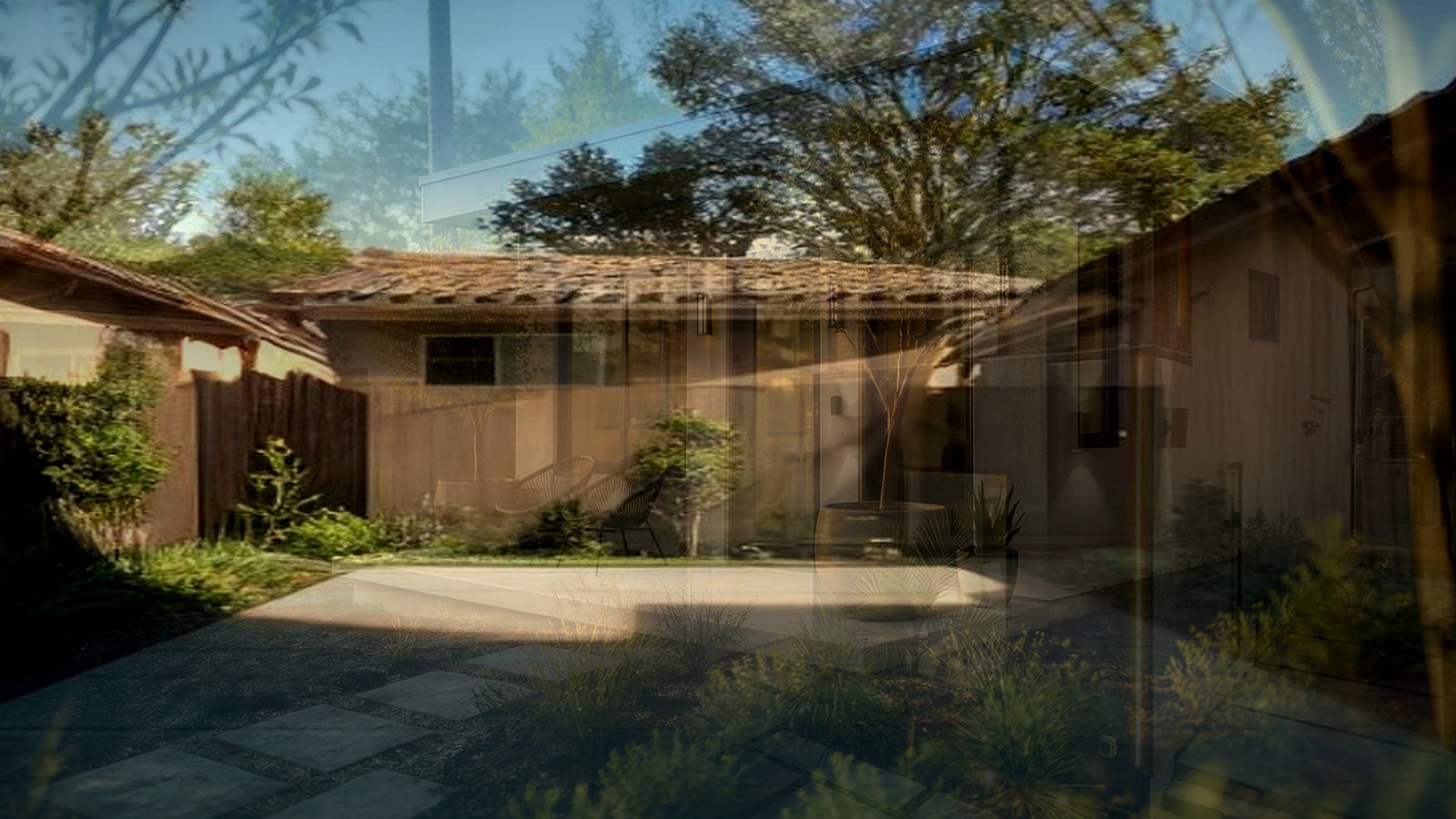 Editorial diagram of one Encino house with a single design-build team versus a split architect and contractor handoff