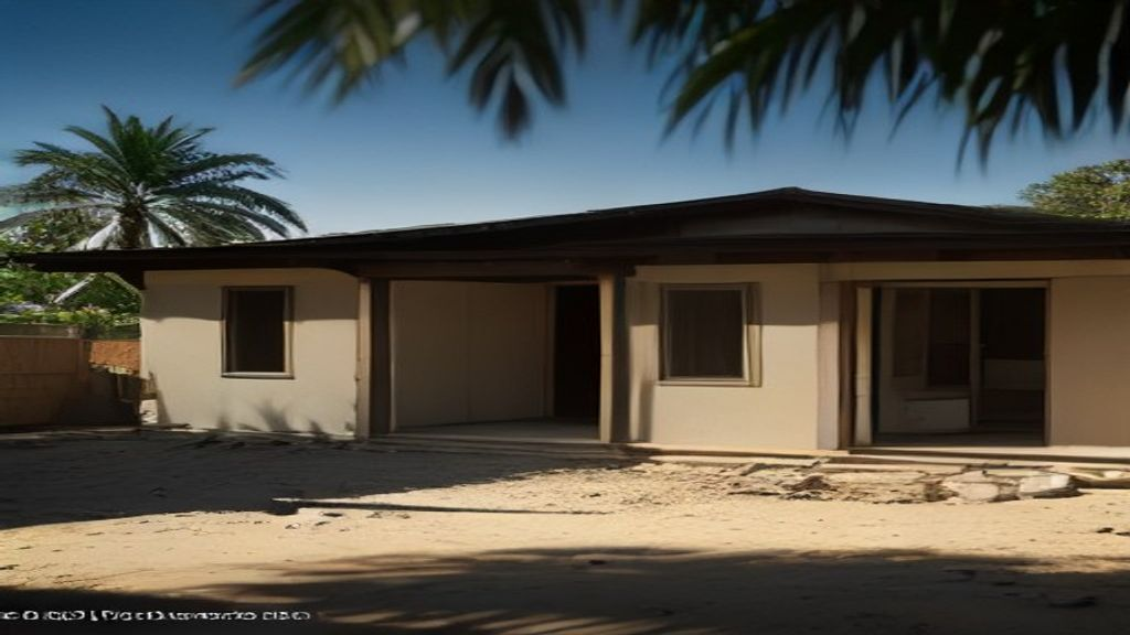 Photoreal Encino two-unit house and materials for an SB9 budget review, no people or dollar signs