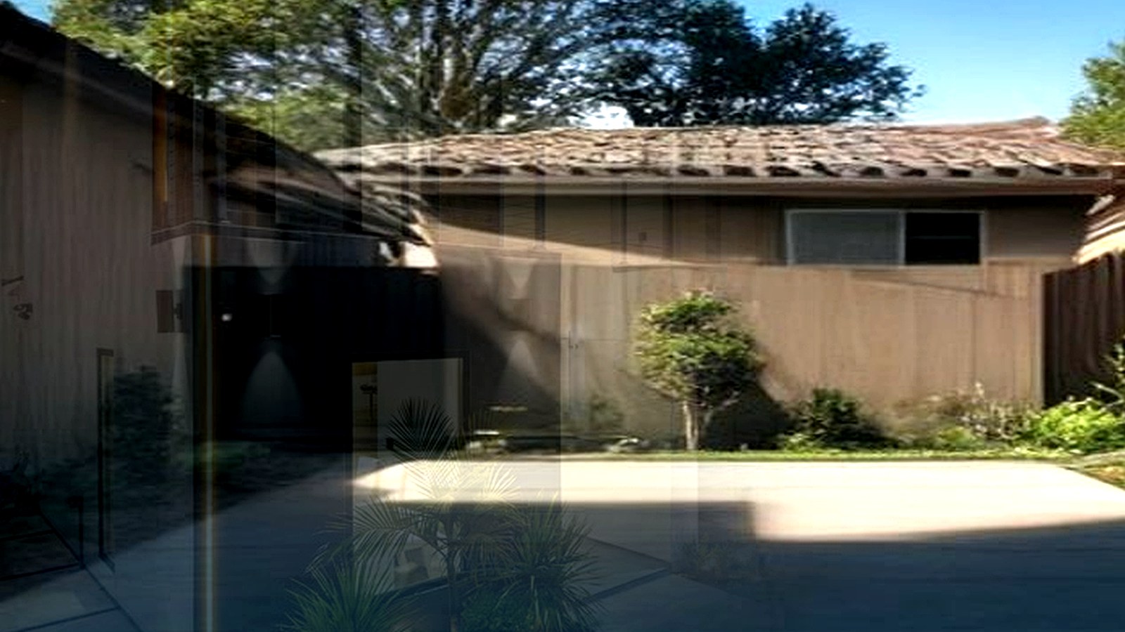 Photoreal Encino Los Angeles two-unit lot and finish materials, no dollar signs