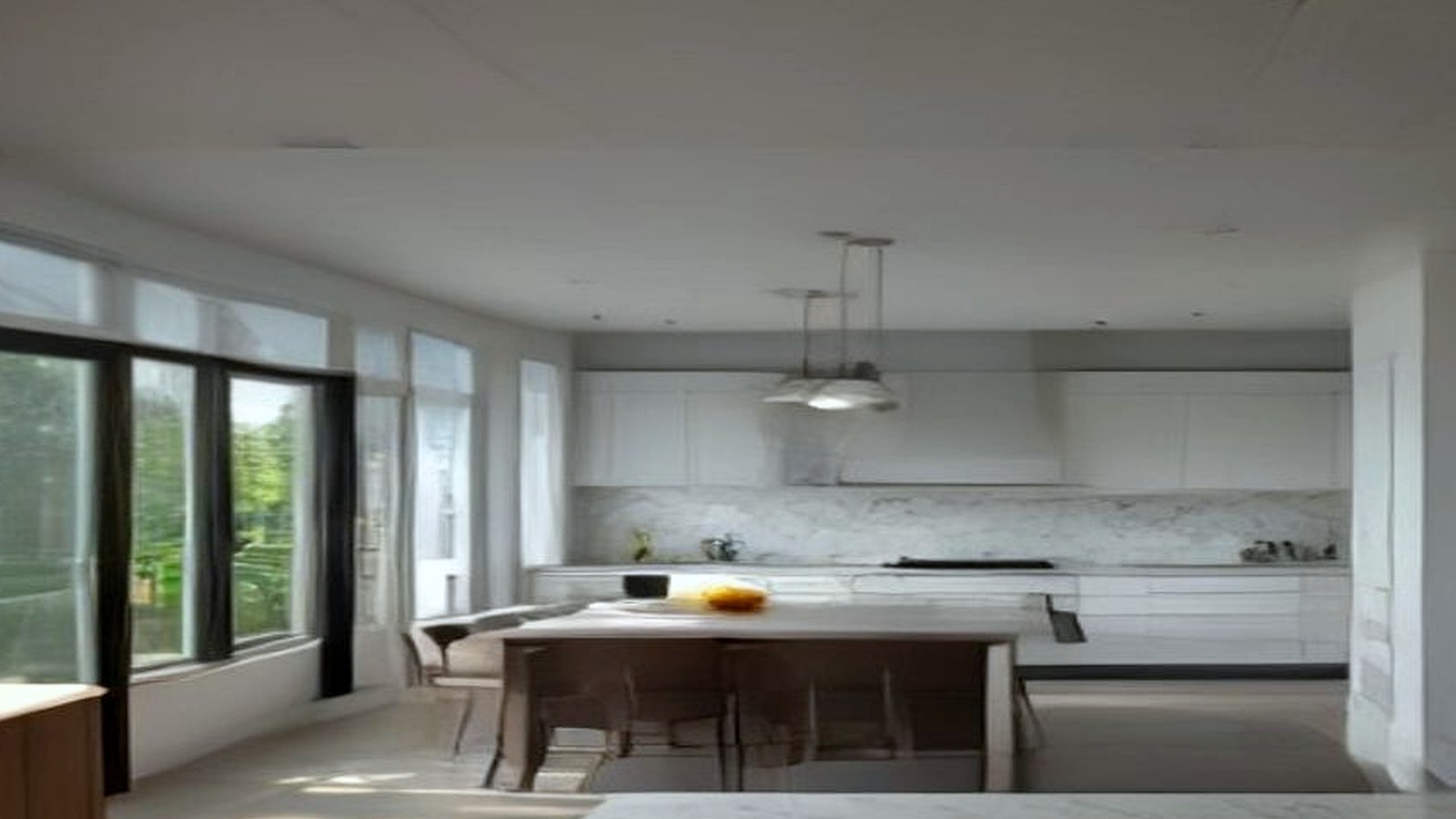 Photoreal plan review documents and custom home drawings on a table, no watermarks