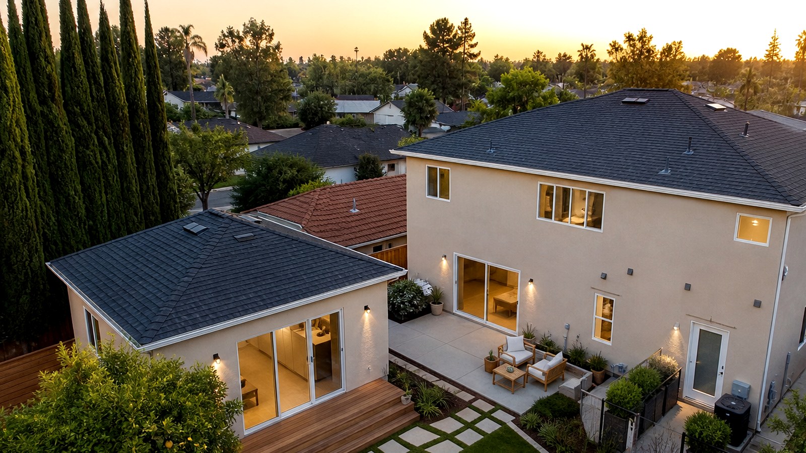 Photoreal Encino custom home architect documentation set without collage or logos