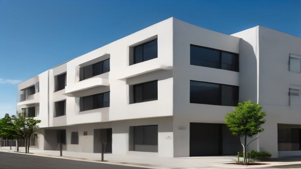 Photoreal architect reviewing custom home drawings for an Encino Los Angeles house, no logos