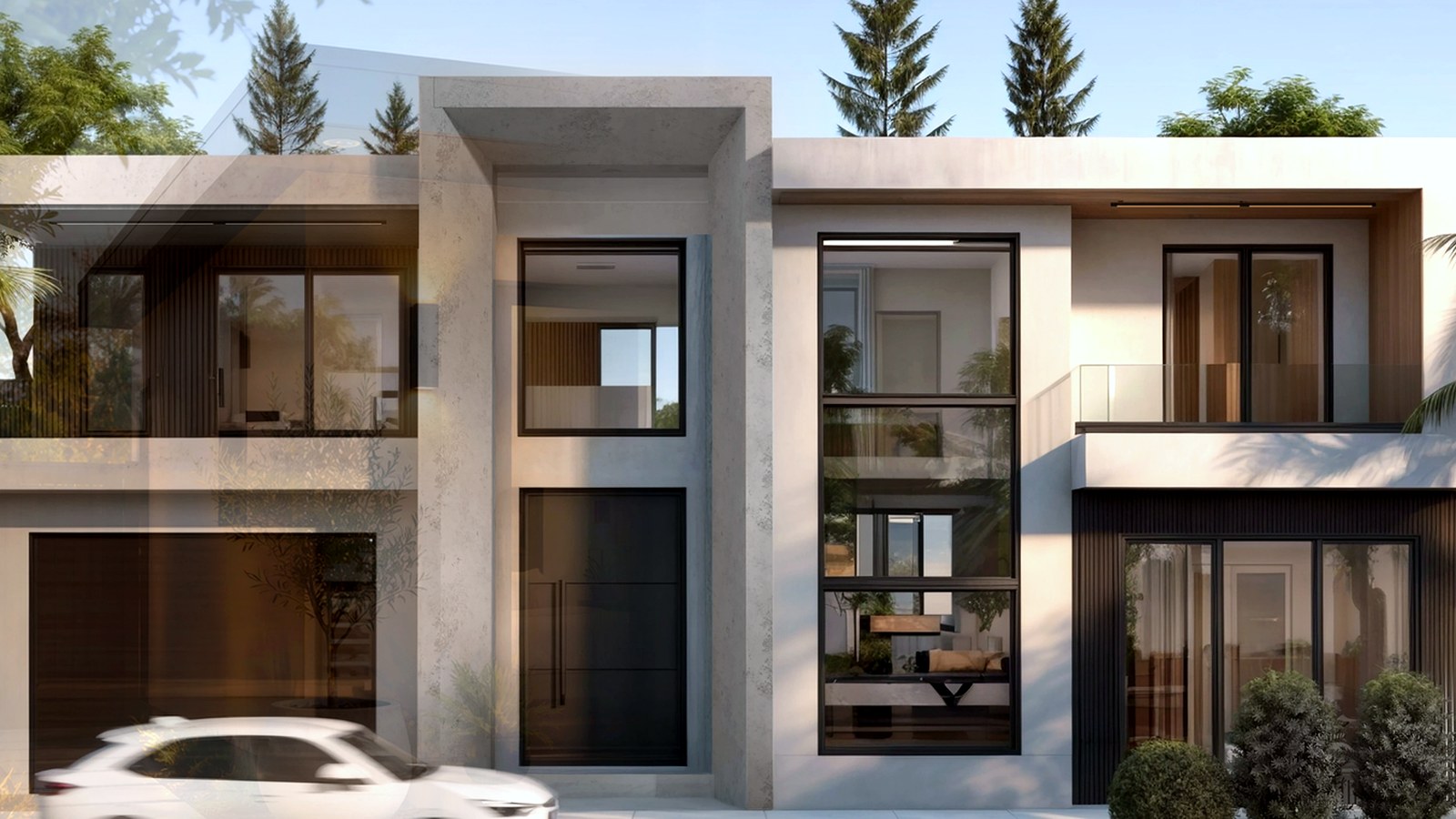 Photoreal Encino custom home architect documentation set without collage or logos