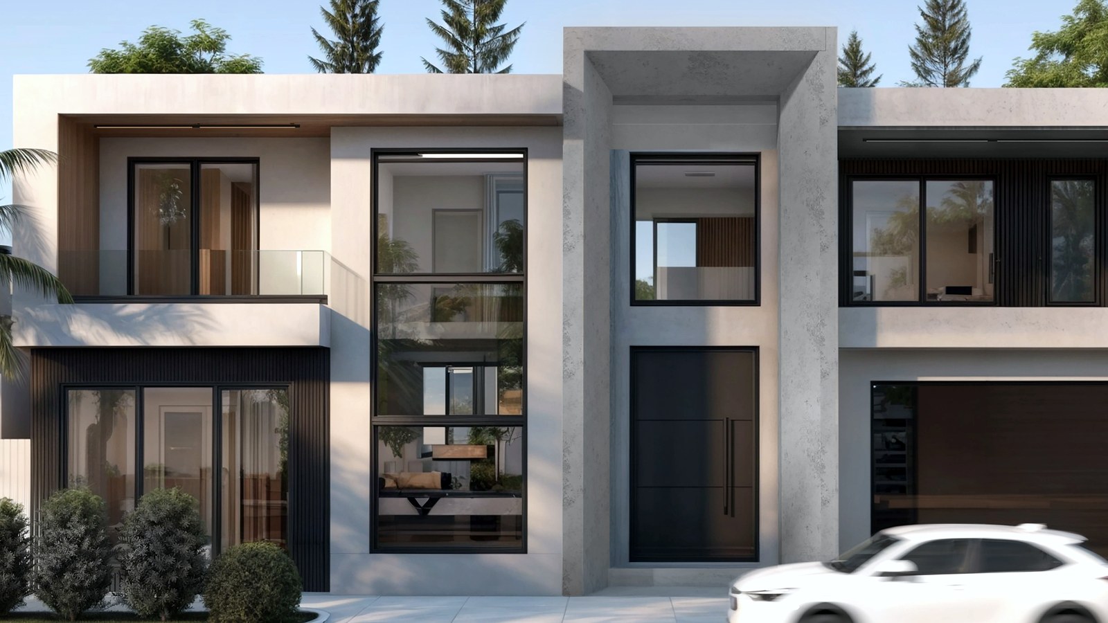 Photoreal Encino custom home architect documentation set without collage or logos