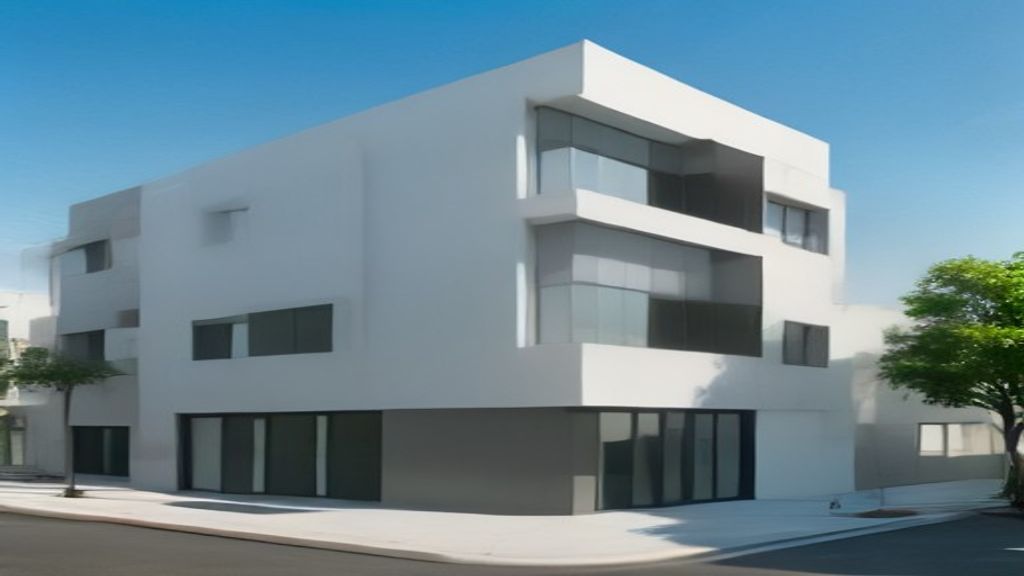 Photoreal architect reviewing custom home drawings for an Encino Los Angeles house, no logos